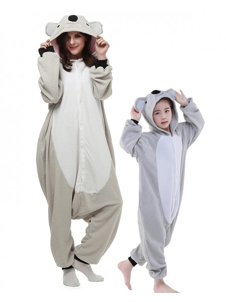 Koala Kigurumi Unisex Schlafanzug Onesie Pyjamas Tier Kostüme für Erwachsene und Kinder