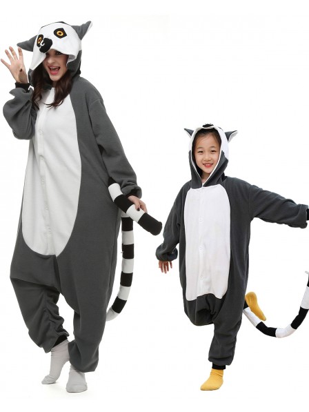 Lemur Kigurumi Unisex Onesie Pyjamas Tier Kostüme für Erwachsene und Kinder