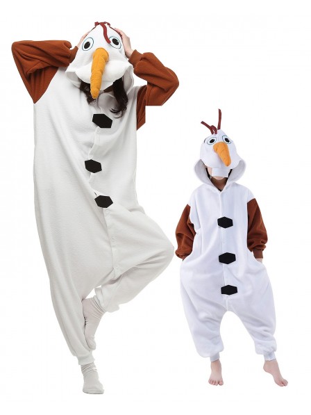 Olaf Kigurumi Unisex Onesie Pyjamas Tier Kostüme für Erwachsene und Kinder
