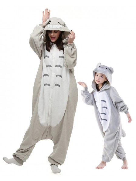 Totoro Kigurumi Onesie Pyjamas Tier Schlafanzug Kostüm für Erwachsene und Kinder