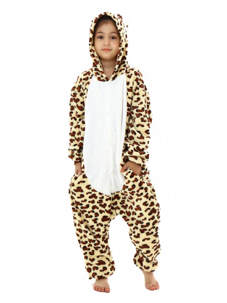Mädchen Leoparden Fasching Kostüm Overall Cosplay Halloween