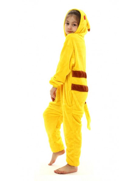 Mädchen Pikachu Fasching Kostüm Overall Cosplay Halloween