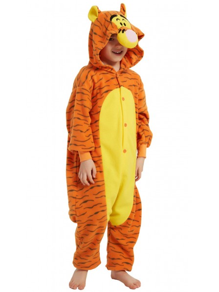Kinder Tigger Fasching Kostüm Onesie Schlafanzug Halloween Freizeitkleidung