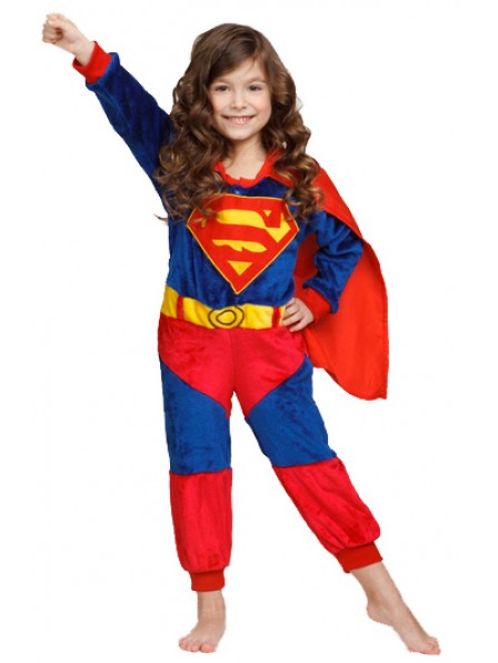 Kinder Superman Fasching Kostüm Onesie Schlafanzug Halloween Freizeitkleidung
