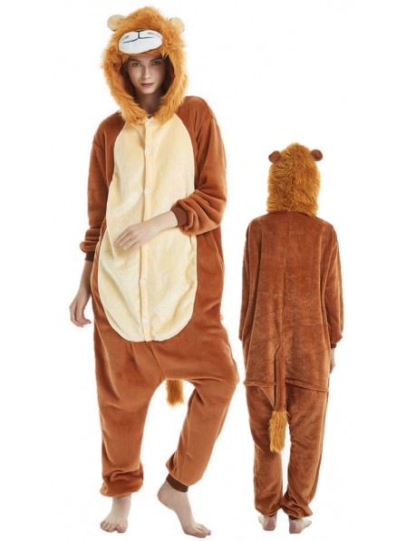 Erwachsenen LöwenFasching Kostüm Onesie Schlafanzug Halloween Freizeitkleidung