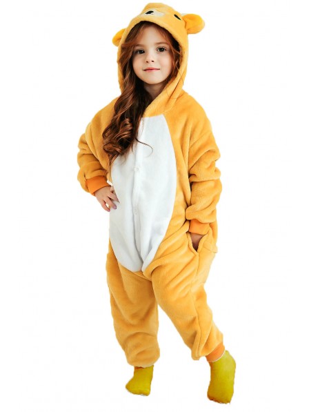 Kinder Rilakkuma Fasching Kostüm Onesie Schlafanzug Halloween Freizeitkleidung