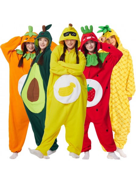 Halloween GruppenFasching Kostüm Früchte Onesie Jumpsuit Freizeitkleidung Schlafanzug Einfacher Cosplay