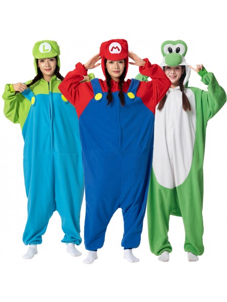 GruppenFasching Kostüm Mario & Luigi & Yoshi Fasching Kostüme Urlaubs Einfacher Cosplay