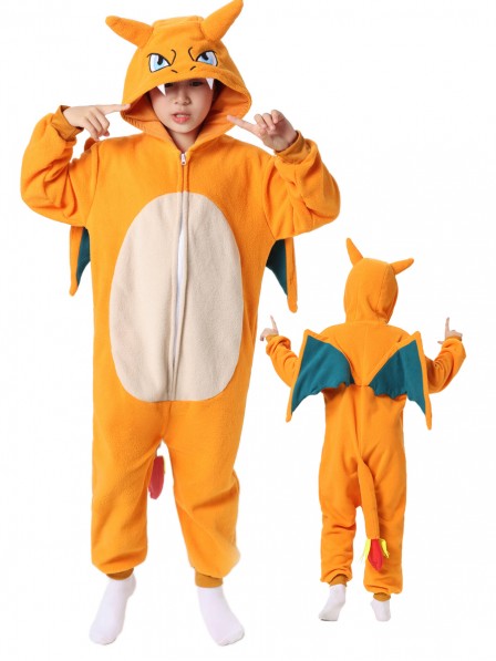 Pokémon Charizard Onesie Kostüme Für Kinder Schlafanzug Kostüm
