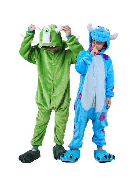 Monsters Inc Sulley & Mike Wazowski und Boo Kostüm-Einteiler für Kinder Karnevalskostüme