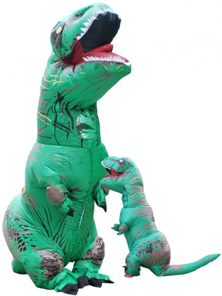 Aufblasbares Dinosaurier Kostüm Blow Up Trex Kostüme Karneval Kostüm Grün