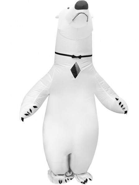 Aufblasbares Eisbär Kostüm für Erwachsene Halloween Kostüm zum Aufblasen