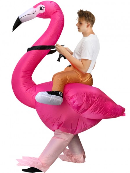 Aufblasbares Flamingo Kostüm für Erwachsene aufblasbares Halloween Kostüm
