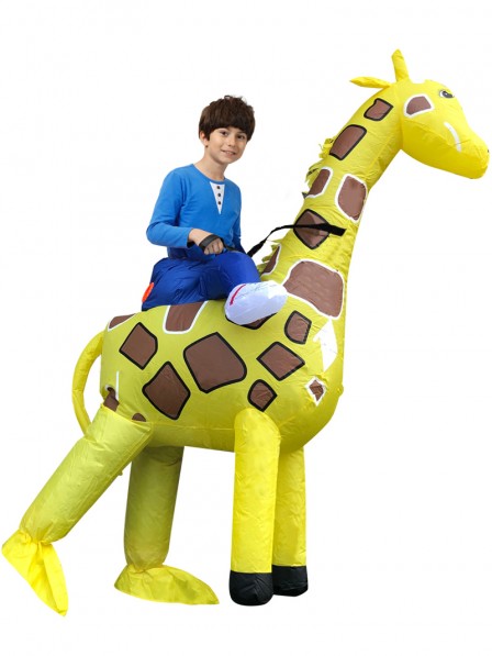 Aufblasbares Giraffen Kostüm für Kinder Halloween Kostüme für aufblasbare Reiter