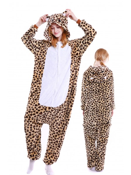 Leopard Bär Pyjama Onesies Weich Tier Kostüme Für Damen & Herren Schlafanzug Kostüm