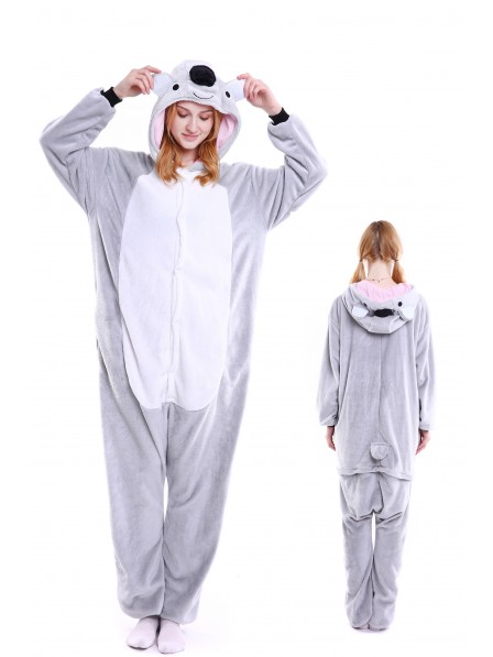 Koala Pyjama Onesies Weich Tier Kostüme Für Damen & Herren Schlafanzug Kostüm