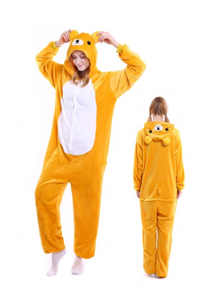Rilakkuma Pyjama Onesies Weich Tier Kostüme Für Damen & Herren Schlafanzug Kostüm