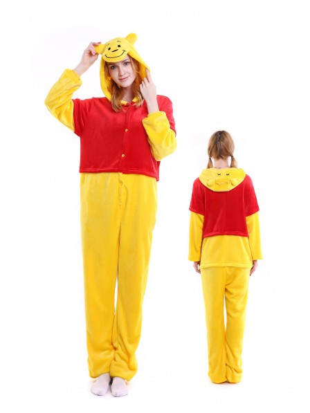 Winnie the Pooh Pyjama Onesies Weich Tier Kostüme Für Damen & Herren Schlafanzug Kostüm