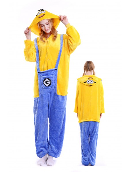 Minions Pyjama Onesies Weich Tier Kostüme Für Damen & Herren Schlafanzug Kostüm