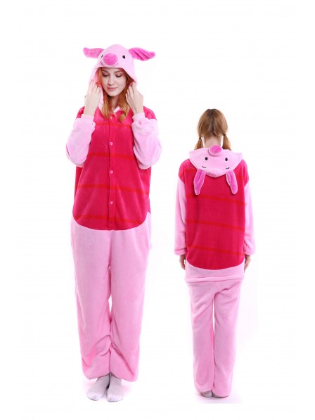 Winnie the Pooh Piglet Pyjama Onesies Weich Tier Kostüme Für Damen & Herren Schlafanzug Kostüm