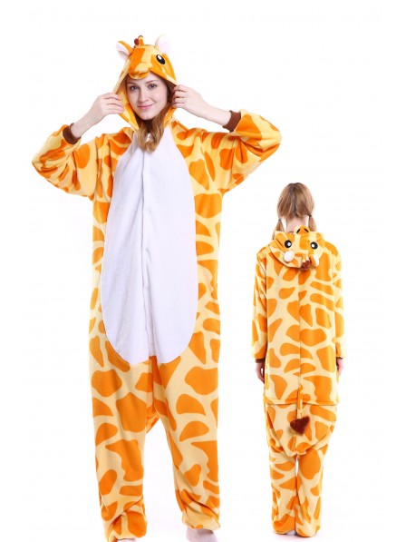 Giraffe Pyjama Onesies Weich Tier Kostüme Für Damen & Herren Schlafanzug Kostüm