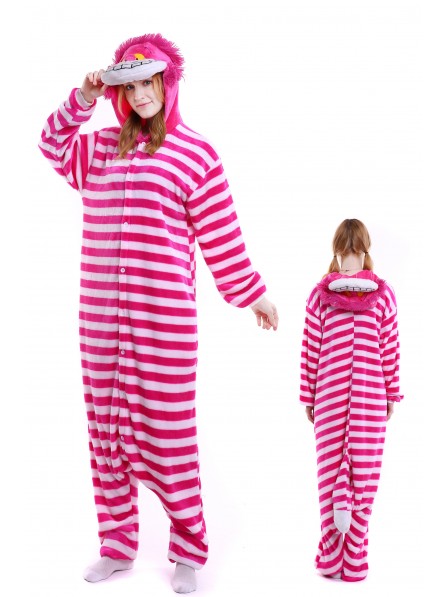 Grinsende Katze Pyjama Onesies Weich Tier Kostüme Für Damen & Herren Schlafanzug Kostüm
