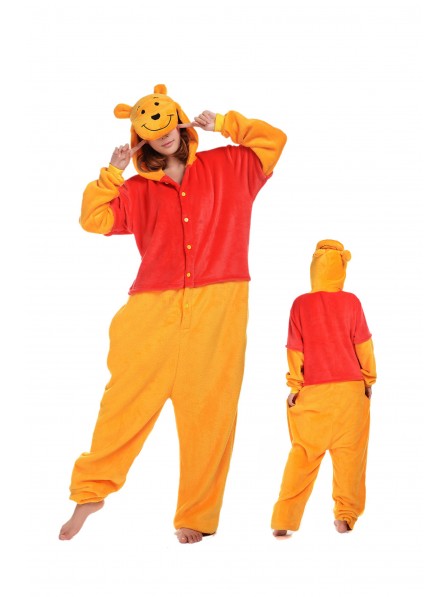Winnie the Pooh Pyjama Onesies Weich Tier Kostüme Für Damen & Herren Schlafanzug Kostüm