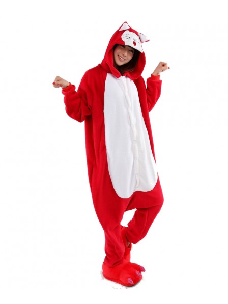 Roter Fuchs Pyjama Onesies Weich Tier Kostüme Für Damen & Herren Schlafanzug Kostüm