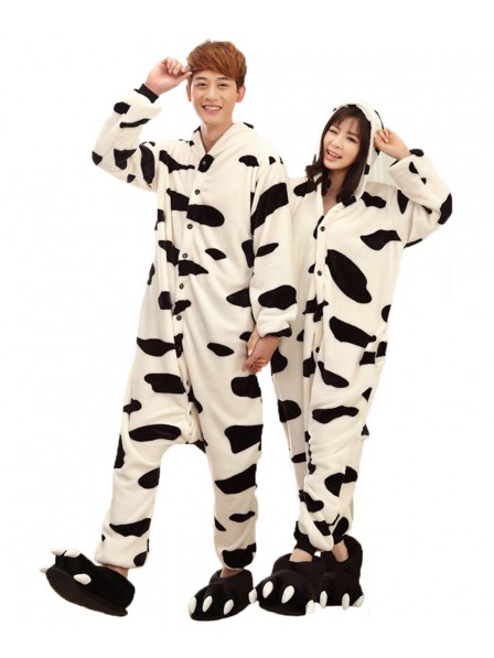 Kuh Pyjama Onesies Weich Tier Kostüme Für Damen & Herren Schlafanzug Kostüm