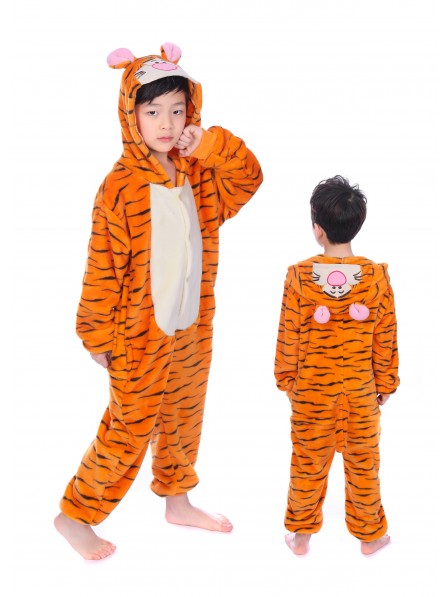 Winnie the Pooh Tigger Pyjama Onesies Kinder Tier Kostüme Für Jugend Schlafanzug Kostüm