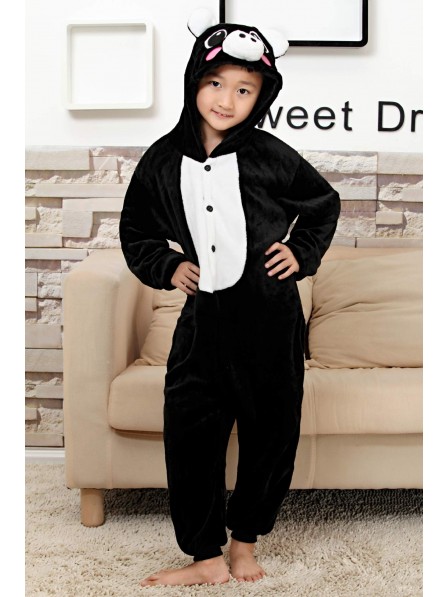 Schwarz Schwein Pyjama Onesies Kinder Tier Kostüme Für Jugend Schlafanzug Kostüm