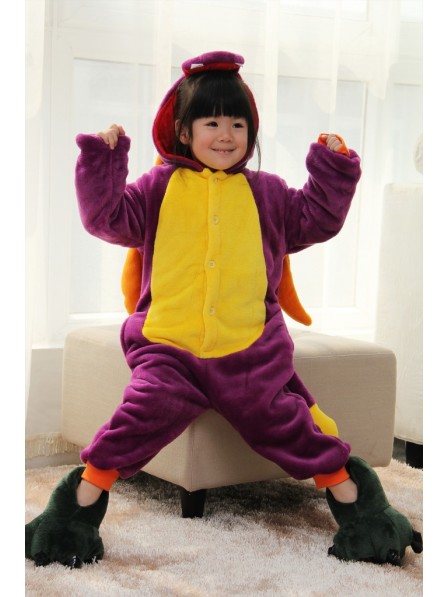 Violetter Drache Pyjama Onesies Kinder Tier Kostüme Für Jugend Schlafanzug Kostüm