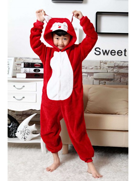 Roter Fuchs Pyjama Onesies Kinder Tier Kostüme Für Jugend Schlafanzug Kostüm