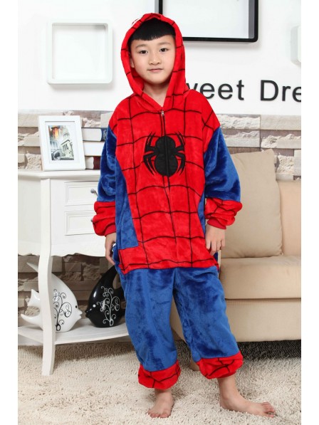 Spider-Man Onesie Kigurumi Pyjamas Kids Tier Kostüme Für Jugend