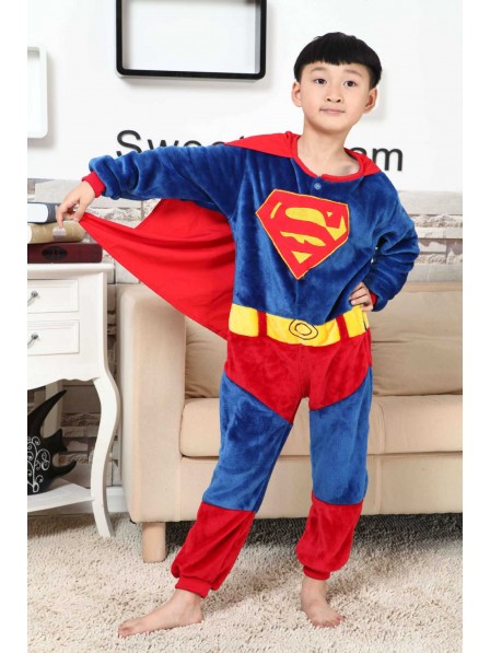Superman Onesie Kigurumi Pyjamas Kids Tier Kostüme Für Jugend