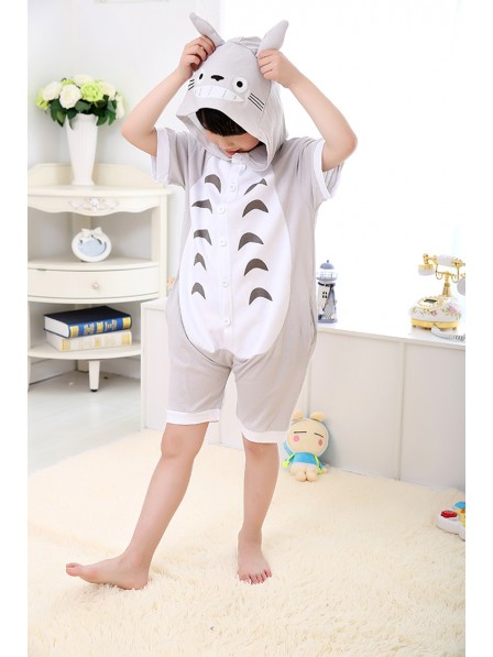 Totoro Onesie Kids Kigurumi Sommer Kurze Ärmel Tier Kostüme Für Jugend