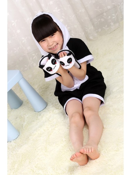 Panda Onesie Kids Kigurumi Sommer Kurze Ärmel Tier Kostüme Für Jugend