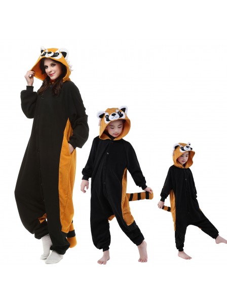 Roter Panda Kigurumi Unisex Onesie Pyjamas Tier Kostüme Schlafanzug für Erwachsene und Kinder