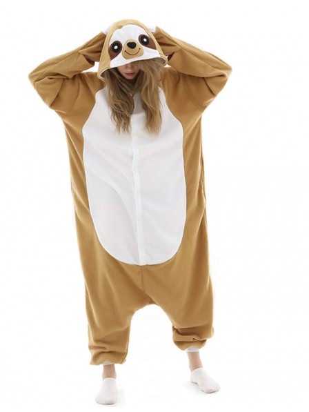 Sloth Onesie Pyjama Kostüm Halloween Outfit for Erwachsene & Teens