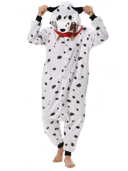 Dalmatian Onesie Pyjama Kostüm Halloween Outfit for Erwachsene & Teens