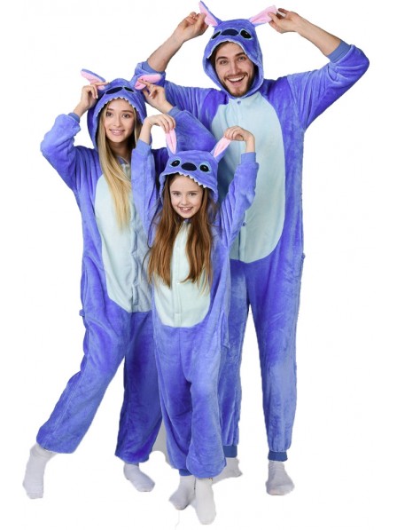 Stitch Onesie Pyjama Kostüm Für Erwachsene Schlafanzug