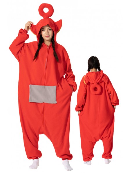 Teletubby Po Onesie Pyjama Kostüm Für Erwachsene Schlafanzug