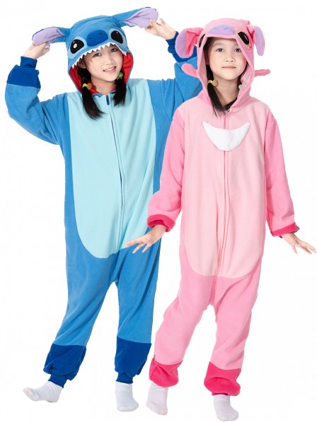 Kinder Lilo & Stitch Angel Onesie Pyjama Kostüm Für Erwachsene Schlafanzug