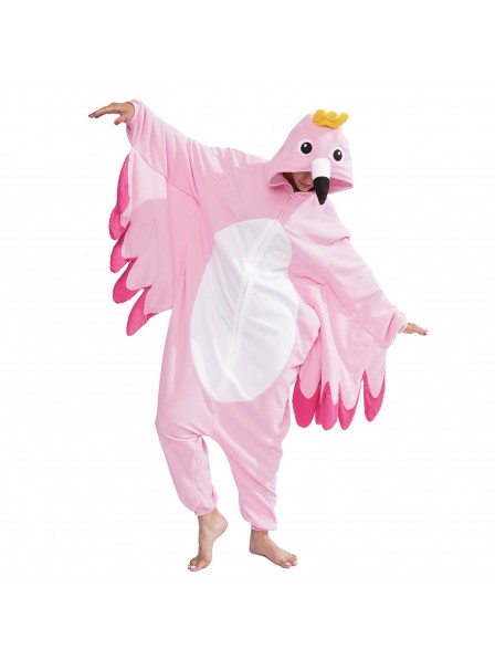 Flamingo Onesie Pyjama Kostüm Für Erwachsene Schlafanzug