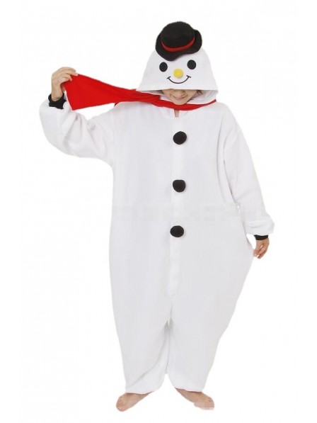 Snowman Onesie Pyjama Kostüm Für Erwachsene Schlafanzug