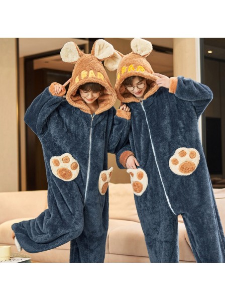 Winter Overall für Erwachsene Bären-Einteiler Pyjama Tier Kigurumi