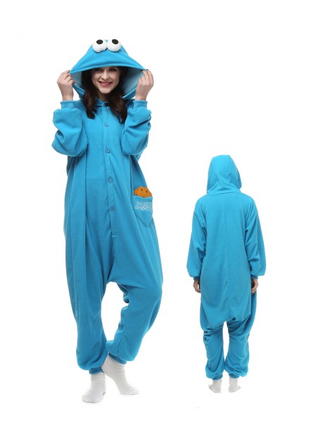 Cookies Monster Pyjama Onesies Tier Schlafanzug Kostüm