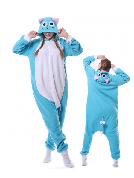 Happy Cat Pyjama Onesies Tier Schlafanzug Kostüm