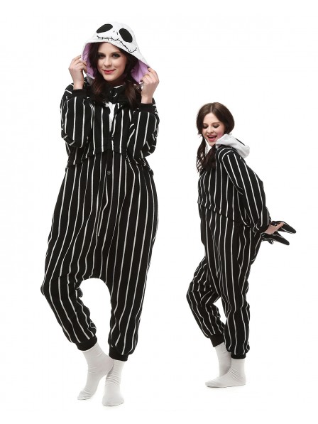 Jack Skelett Pyjama Onesies Tier Kostüme Für Erwachsene Schlafanzug Kostüm