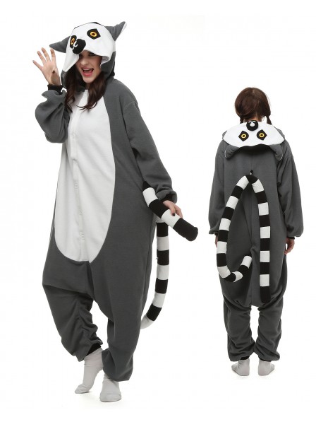 Lemur Pyjama Onesies Tier Kostüme Für Erwachsene Schlafanzug Kostüm
